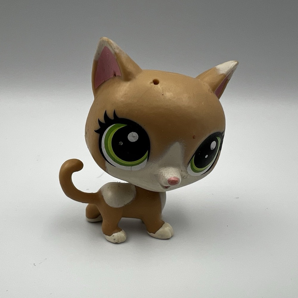 Littlest Pet Shop Lps Kochka Pawsky Cat‎ LPS # 118 Barcode Brown Green Eyes